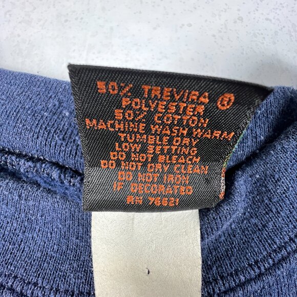 VTG 90s West Virginia Mountaineers Sweatshirt Extra Large Blue Faded Crewneck - Picture 10 of 16